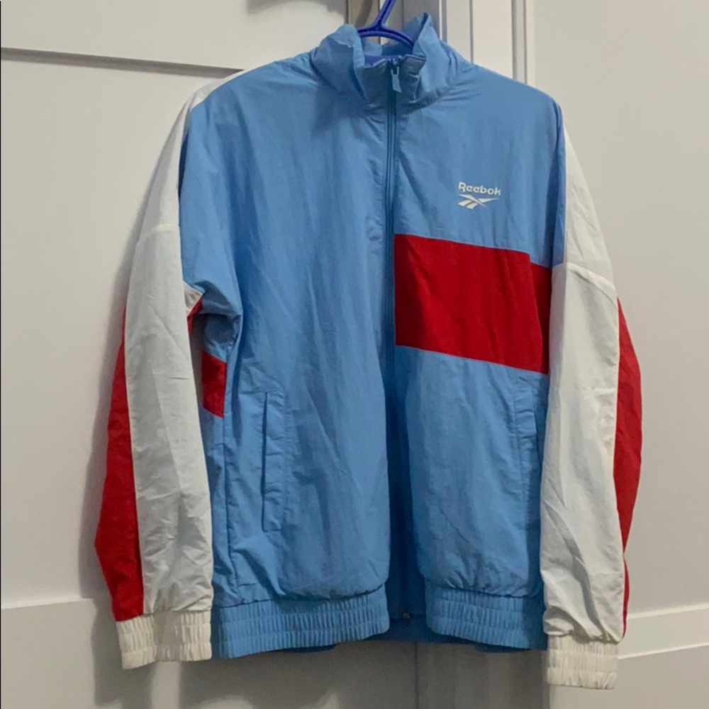 Blue/white/red Reebok windbreaker - Picture 1 of 3